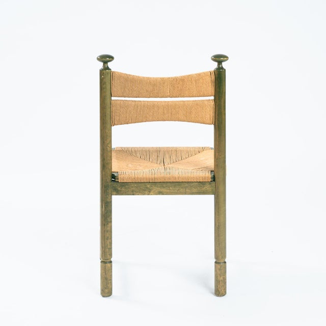 Mid-Century Modern Odessa Dining Chairs and Extendible Table in Stained Birchwood and Danish Cord, 1970s, Set of 7 For Sale - Image 3 of 18