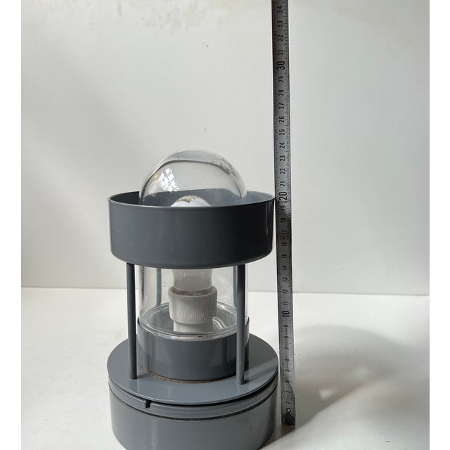Louis Poulsen Grey Minimalist Wall or Ceiling Lamp for Outdoors or Bathroom, Danish Design by Jens Møller Jensen For Sale - Image 9 of 10