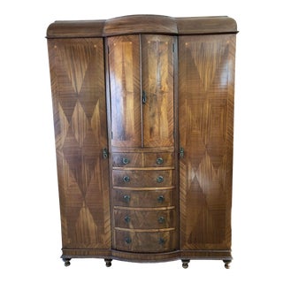 1890’s Vintage English Wardrobe For Sale