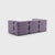 Contemporary Curt Modular Set - Flexible 2-Seater with Armrests - Dama - 0039 (Lilac) by Ambivalenz, Set of 7 For Sale - Image 3 of 5