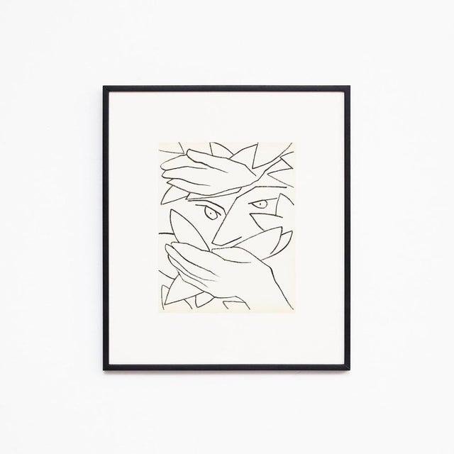 Modern Françoise Gilot, Untitled, Lithograph, 1951, Paper, Framed For Sale - Image 3 of 9