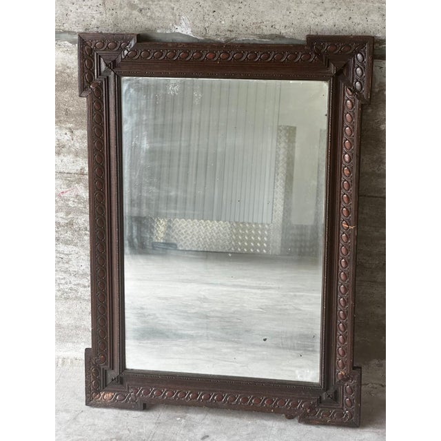 Antique Neo-Renaissance Carved Wooden Mirror, 1890s For Sale - Image 4 of 18