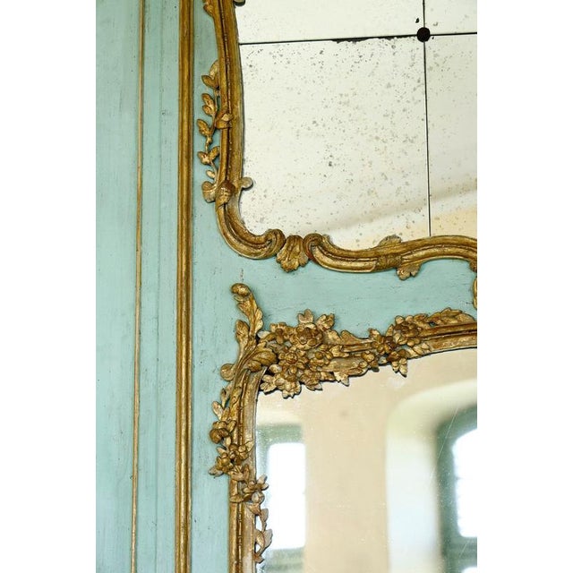 Large Transition Wooden Mirror, 18th Century For Sale - Image 9 of 15