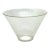 Large Conical Ribbed Glass Norse Punch Bowl by Federal Glass Circa 1950s For Sale