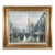 1970s J. Gaston Signed Painting of Paris Street Scene With Street Cars & Figures For Sale