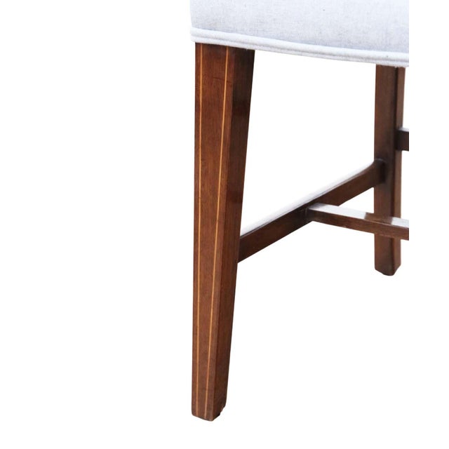 Antique Inlaid Mahogany Dining Chairs, 1800s, Set of 8 For Sale - Image 5 of 10