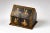 Vintage Rajasthani Indian Hand Painted Wood Jewelry Dowry Box For Sale - Image 9 of 13