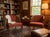 Brand: Hammary Furniture Offered is a striking pair of vintage barrel-back accent chairs hand-tailored by Hammary...