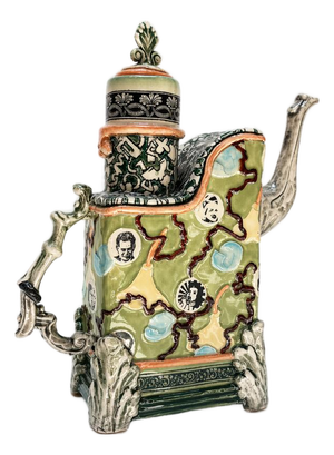 Ron Carlson, "Green Large Teapot With Faces and Elephant Spout" 2026