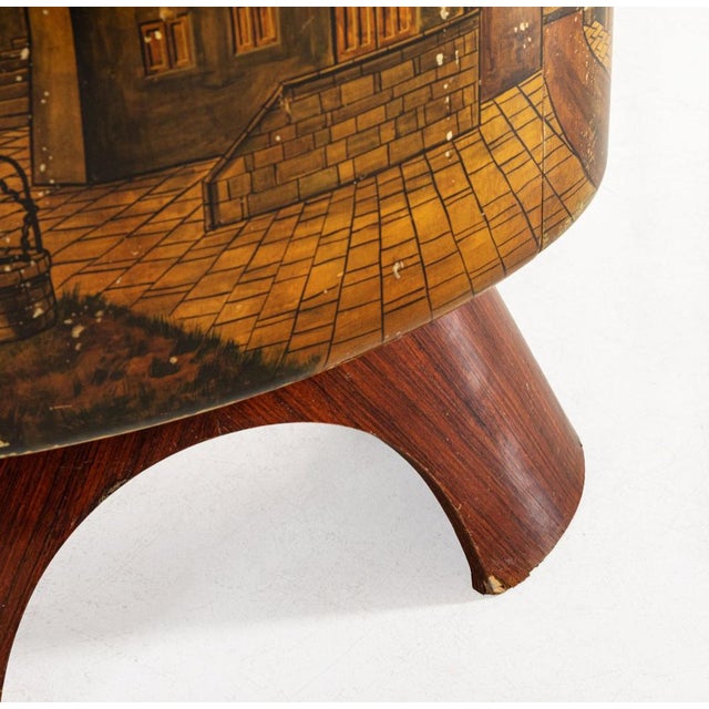 Aldo Tura Vintage Bar Cabinet in Parchment by Aldo Tura for Tura, 1950s For Sale - Image 4 of 18