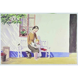 Jan Knap, In the Countryside, Lithograph, 1999 For Sale