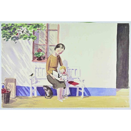 Jan Knap, In the Countryside, Lithograph, 1999 For Sale