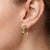 Elevate your jewelry collection with these refined oval-cut peridot and diamond linear drop earrings. Crafted in lustrous...