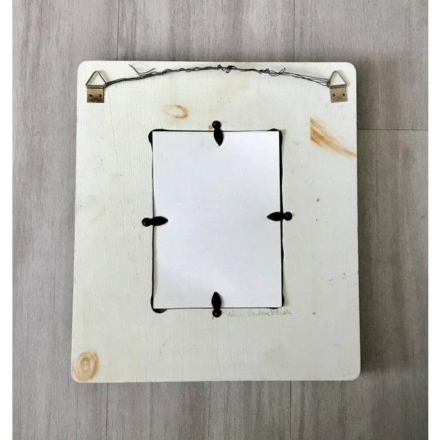 Nautical Nautical Mosaic Small Sailboats Wall Mirror - Artist Signed For Sale - Image 3 of 5