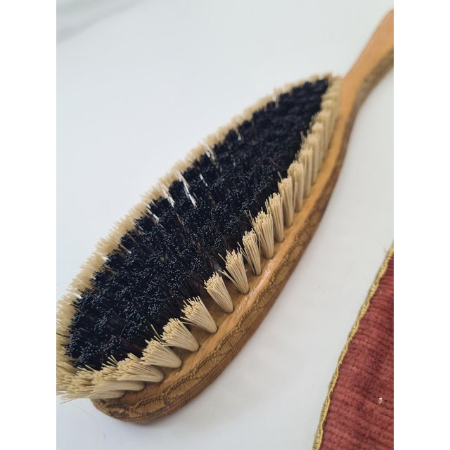 Vintage Clothes Brush in Upholstered Case, 1950s-1970s For Sale - Image 9 of 10