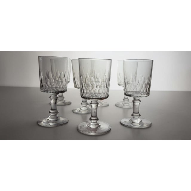Champigny Richelieu Wine Glasses from Baccarat, 1920s, Set of 7 For Sale - Image 3 of 11