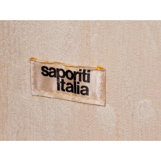 Brown Vintage Chairs in Wood and Metal by Vittorio Introini for Saporiti, Italy, 1960s, Set of 4 For Sale - Image 8 of 9