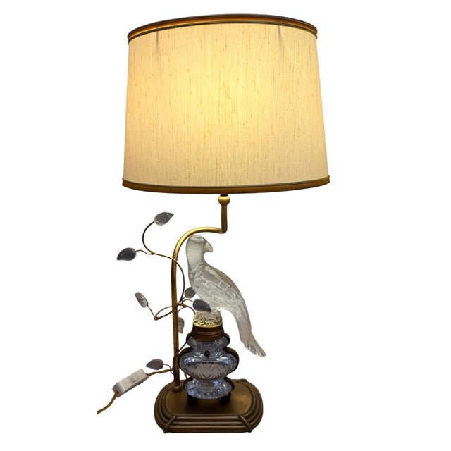 Maison Bagues Rock Crystal Bird Table Lamps For Sale - Image 10 of 10