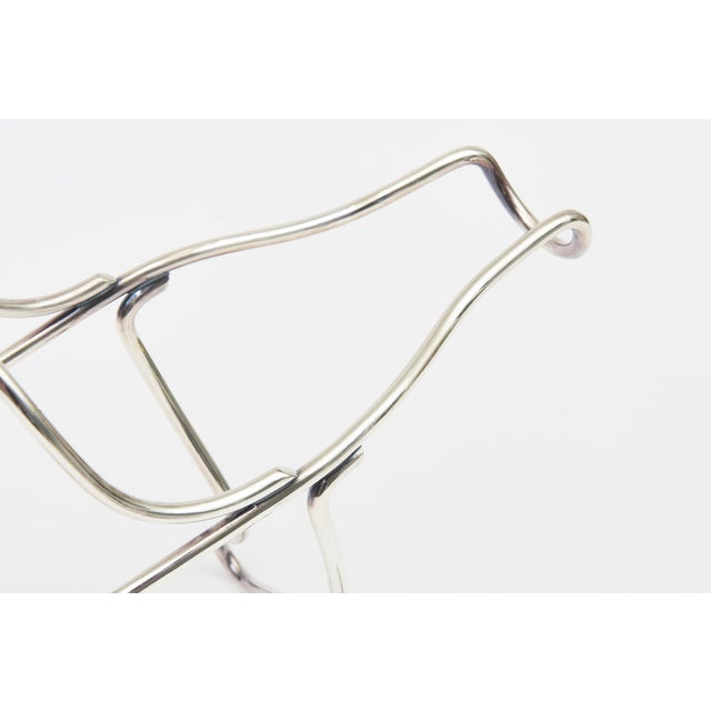 1960s Vintage Signed Christofle Silver Plate Wine or Champagne Carrier/ Holder, 1960's For Sale - Image 5 of 13