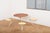 Table Set with White Metal Frame and Plywood Tabletop For Sale - Image 14 of 16