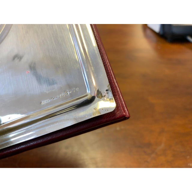 Vintage Sterling and Leather Address Book For Sale - Image 9 of 9