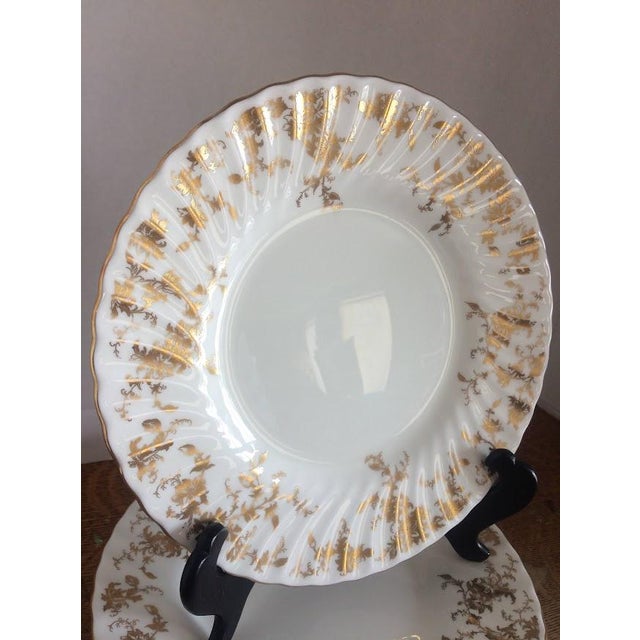 Minton Vintage Minton "Ancestral" Gold Plates, Set of Six For Sale - Image 4 of 7