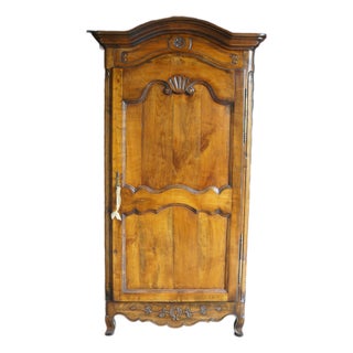 18th Century French Antique Bonnetiere Armoire For Sale