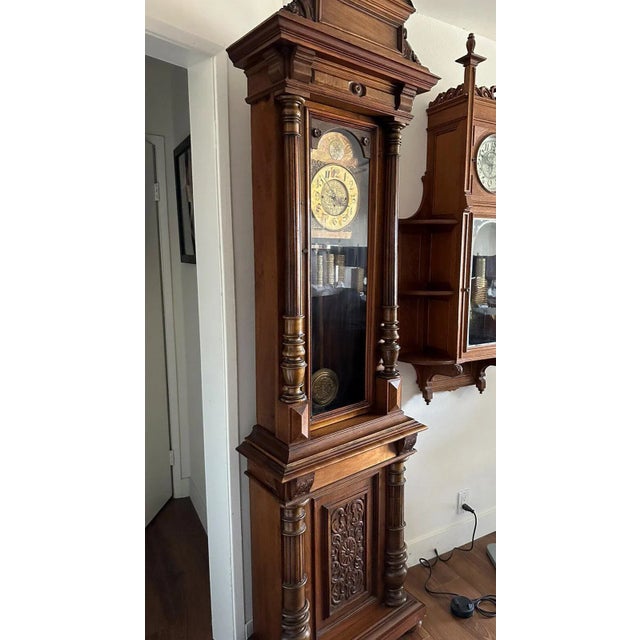 19th Century German Quarter Strike Vienna Standing Regulator