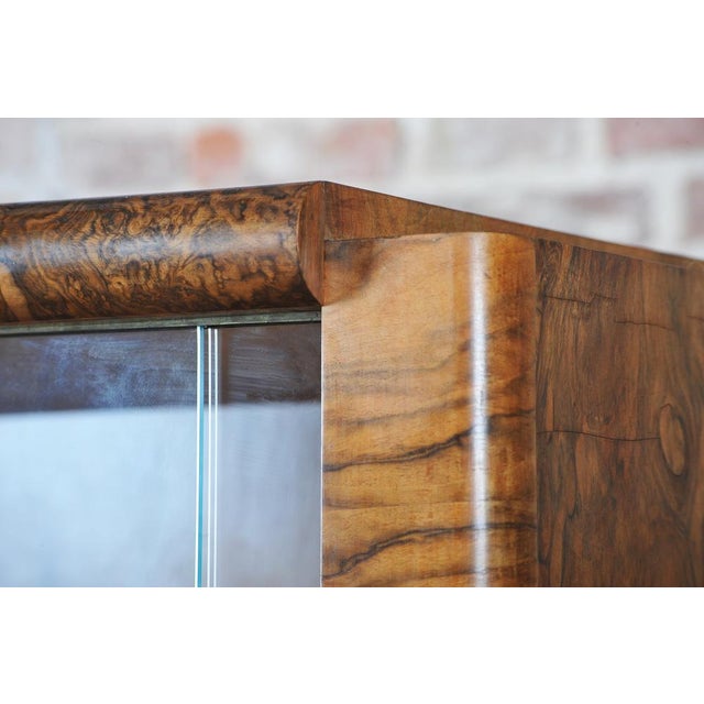 1920s Art Deco Showcase in Walnut by J. Halabala for Up Závody, Czech, 1920s For Sale - Image 5 of 18