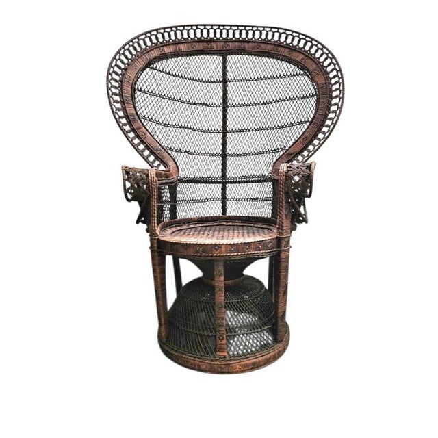 Wicker Peacock Chair from Kok Maison, 1970s For Sale - Image 10 of 10