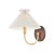 Wood Mitzi Acacia 10.5 in. 1 Light Wall Sconce in Aged Brass Finish For Sale - Image 7 of 15