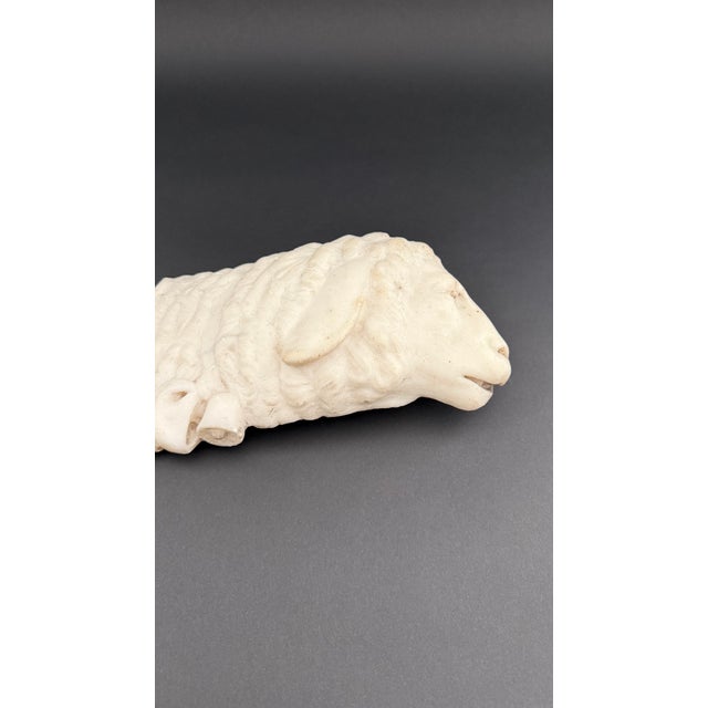 Stone 17th Century Marble Fragment Depicting a Lamb, Tuscany For Sale - Image 7 of 18