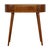 Chestnut Chestnut-Finish Mango Wood Curved Console Table For Sale - Image 8 of 8