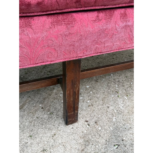 Late 20th Century Chippendale Style Camelback Sofa - New Upholstery For Sale - Image 12 of 14
