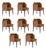 Anita Dining Chairs by Ottiu, Set of 8 For Sale