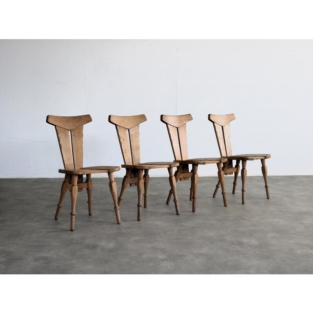Vintage Brutalist Dining Chairs, 1960s, Set of 4 For Sale - Image 10 of 10