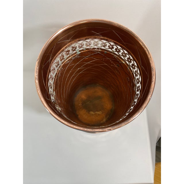 Mid 20th Century French Copper Umbrella Stick Stand For Sale - Image 10 of 16