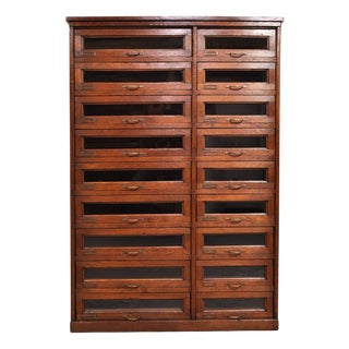 Antique Haberdashery Chest of Drawers in Oak, 1880s For Sale
