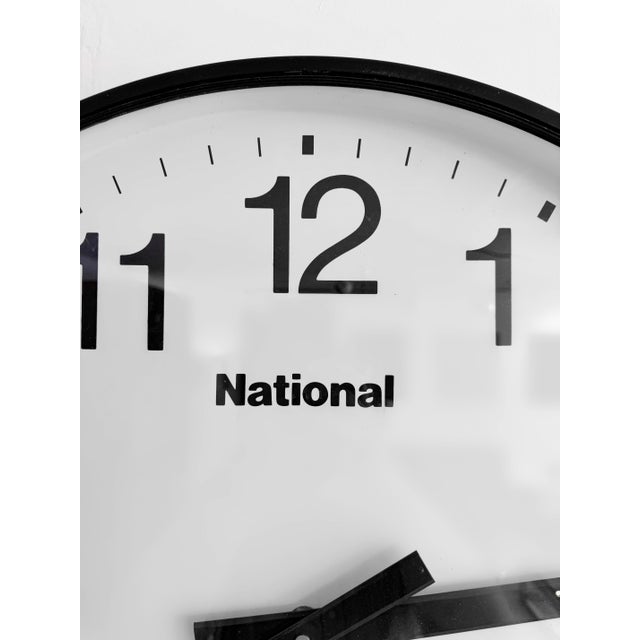 1960s Large Factory Clock from National, Japan, 1960 For Sale - Image 5 of 7