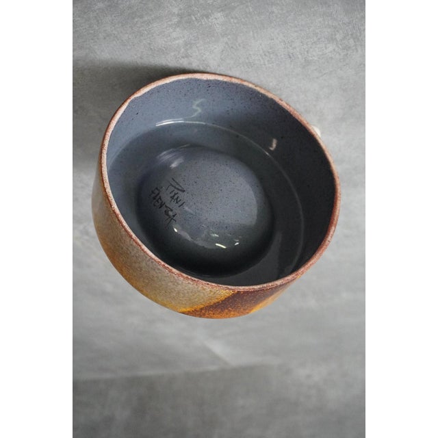 Mid-Century Italian Ceramic Bowl by Giancarlo Piani, Faenza, 1970s For Sale - Image 6 of 9