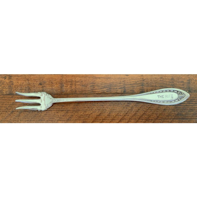 "The Ritz" Antique Hotel Silver Plate Cocktail Forks or Oyster Forks - Set of 11 - Hard to Find! - Seafood Forks, Coastal Entertaining, See Pics! For Sale - Image 10 of 10