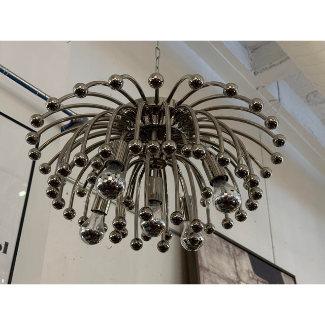 Robert Abbey Anemone Flush-Mount Fixture For Sale In San Francisco - Image 6 of 12
