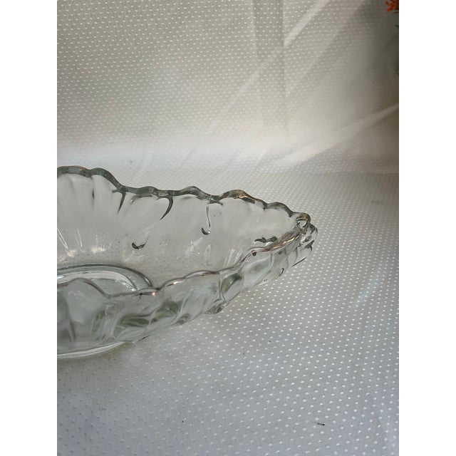 American 1970s Detailed Glass Oblong Catchall/Vase For Sale - Image 3 of 8