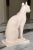 Alabaster 1995 Made in Italy Arnoldo Gianelli Statuette of Bastet For Sale - Image 8 of 15