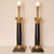Vintage Italian Table Lamps Corinthian Column Lamps Black Gold Wood Hand Carved - A Pair For Sale - Image 9 of 9