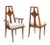 New upholstery Mid Century Swedish modern set of six dining room chairs by Edmund Spence.
