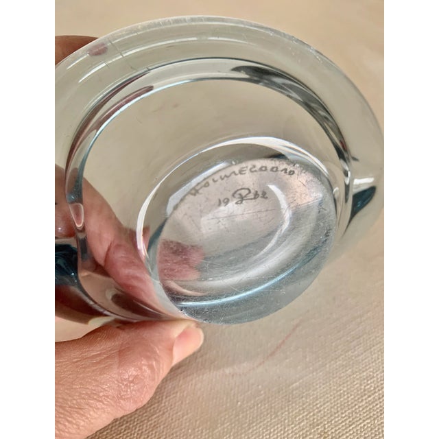 1960s 1962 Holmegraad Danish Mid Century Modern Blue Ashtray For Sale - Image 5 of 6