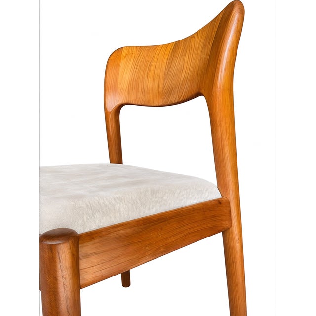 Danish Modern Dining Chairs in Teak by Niels Koefoed for Koefoeds Hornslet Møbelfabrik A/S, Denmark, 1970s, Set of 3 For Sale - Image 11 of 16