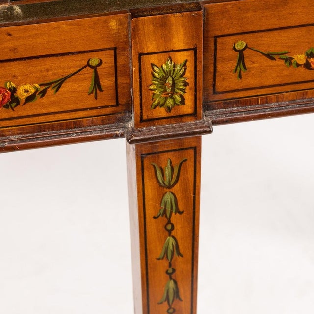 19th Century Georgian Demi Lune Games Console Table, 1800s For Sale - Image 16 of 18