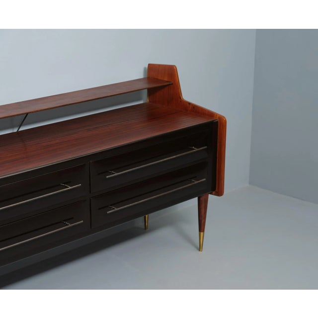 Brown Vintage Italian Chest of Drawers, 1950s For Sale - Image 8 of 10